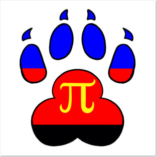 LGBTQ+ Paw Print Flags Posters and Art