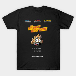 The Reset Button Retro Title Screen T-Shirt