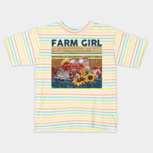 Farm Girl Kids T-Shirt