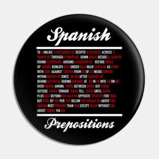 Spanish Prepositions Pin