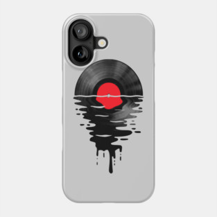 Vinyl LP Music Record Sunset Red Phone Case