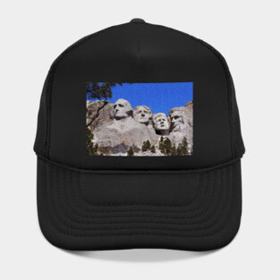 Mount Rushmore - with Donald Trump carved in stone Hat