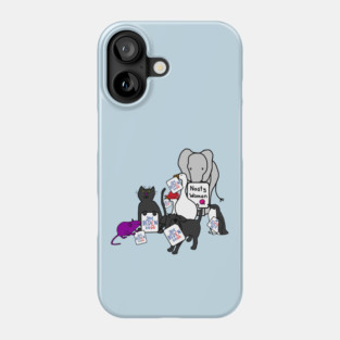 Animals with Biden Harris Campaign Signs Phone Case
