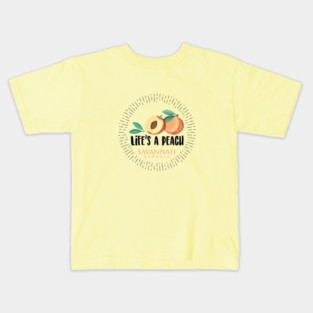 Savannah Georgia - Life's A Peach Kids T-Shirt