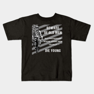 Beware of old Men Kids T-Shirt