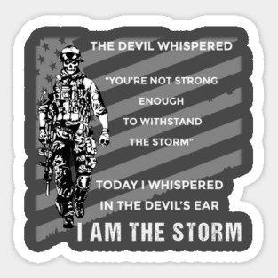 I Am The Storm Sticker