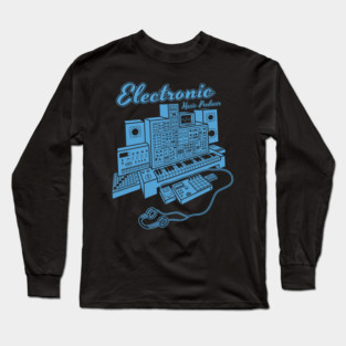 Modular Synthesizer for Electronic Music Producer Long Sleeve T-Shirt