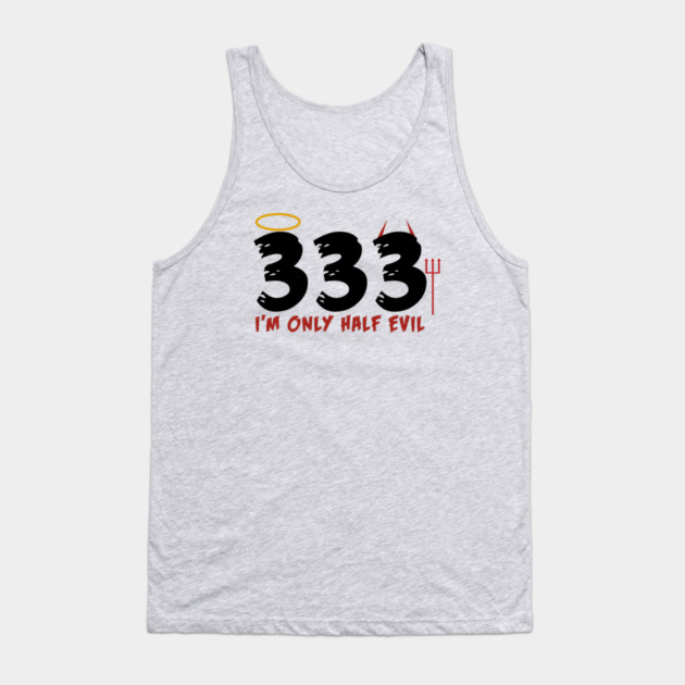 Only Half Evil Tank Top by MCALTees