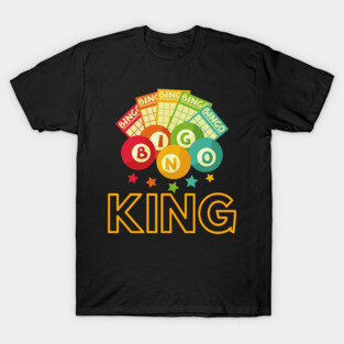 Bingo King Bingo Balls Cards Mask Sweatshirt T-Shirt