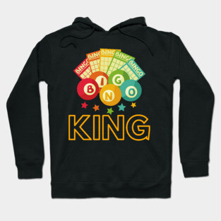 Bingo King Bingo Balls Cards Mask Sweatshirt Hoodie