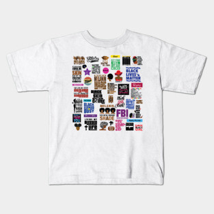 Melanin Black Girl Magic Positive Quotes for Black Women Kids T-Shirt