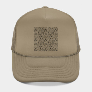 Doodle floral pattern Hat