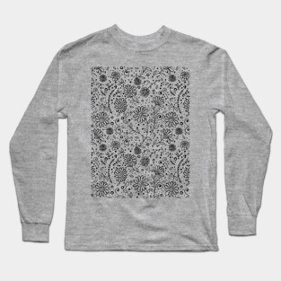 Doodle floral pattern Long Sleeve T-Shirt