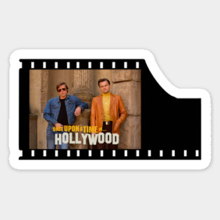Once Upon a Time in Hollywood Film Cell Pitt Dicaprio Sticker
