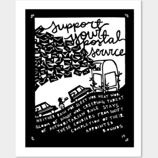 Support Your Postal Service Posters and Art