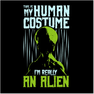 Alien Head Posters and Art