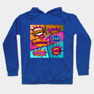 Colorful Comic Book Panels Hoodie