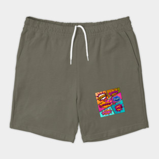 Colorful Comic Book Panels Shorts