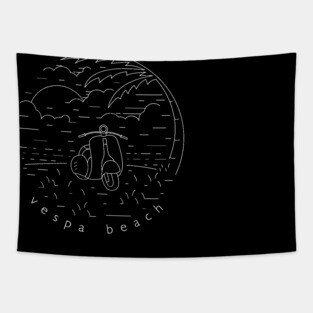 VESPA BEACH Tapestry