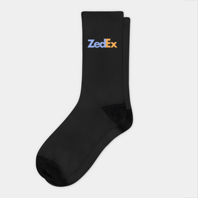 ZedEx - Zombie delivery service Socks by John Wigger