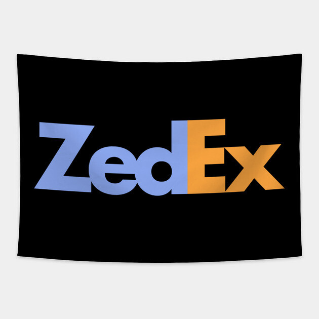 ZedEx - Zombie delivery service Tapestry by John Wigger