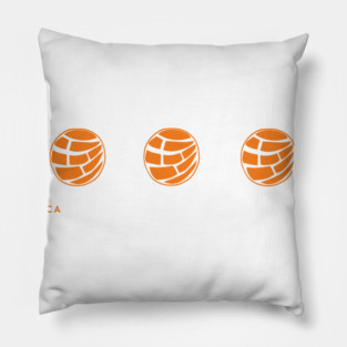Orange Concha Pillow