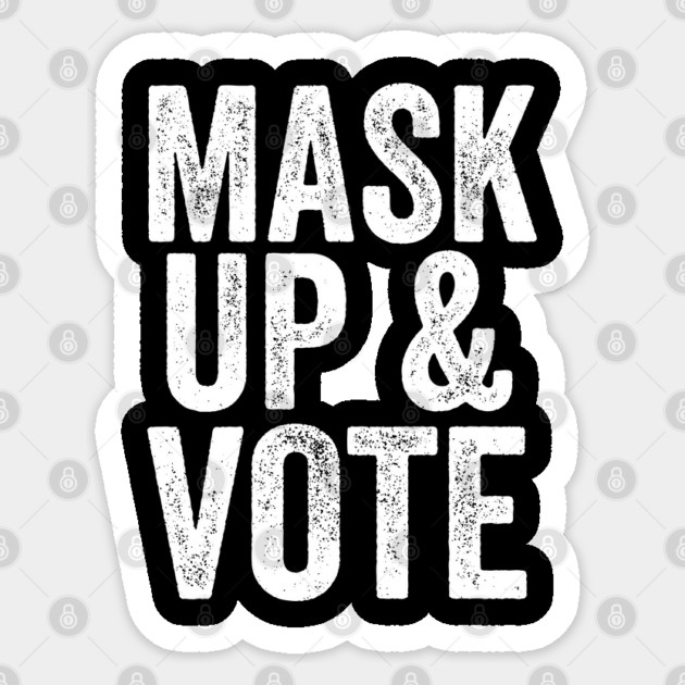 Mask Up and Vote Sticker by belownormal