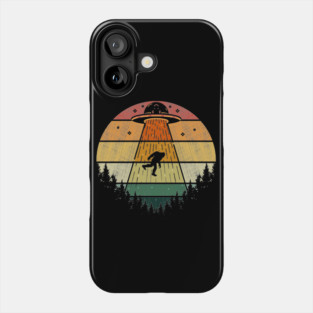 Bigfoot UFO Abduction Alien Phone Case
