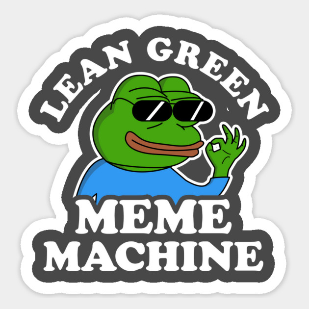 Lean Green Meme Machine Magnet by dumbshirts