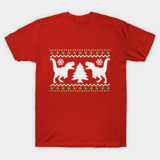 Funny Ugly T-REX Christmas Sweater T-Shirt