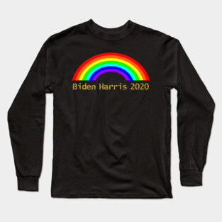 Biden Harris Rainbow Long Sleeve T-Shirt