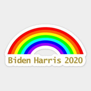 Biden Harris Rainbow Sticker