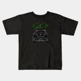 Mercedes AMG GLC 43 Car SUV Rear View Kids T-Shirt