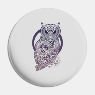 CELTIC OWL Pin