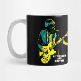 Alex Lifeson and Geddy Lee.Geddy Lee Weinrib. Alexandar Živojinović. a Canadian musician.guitarist of the progressive rock band Rush. bassist for the Canadian rock group Rush v2 Mug