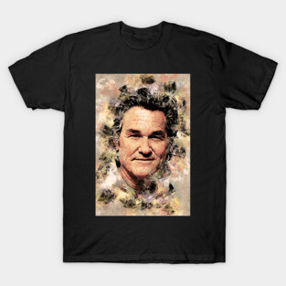 Kurt Russell Actor Portrait ✪ A Tribute to a LEGEND ✪ Abstract Watercolor T-Shirt
