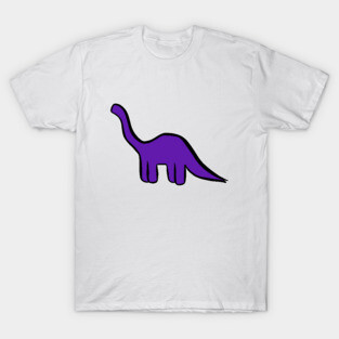 Dinosaur Friend - Purple Brontosaurus T-Shirt