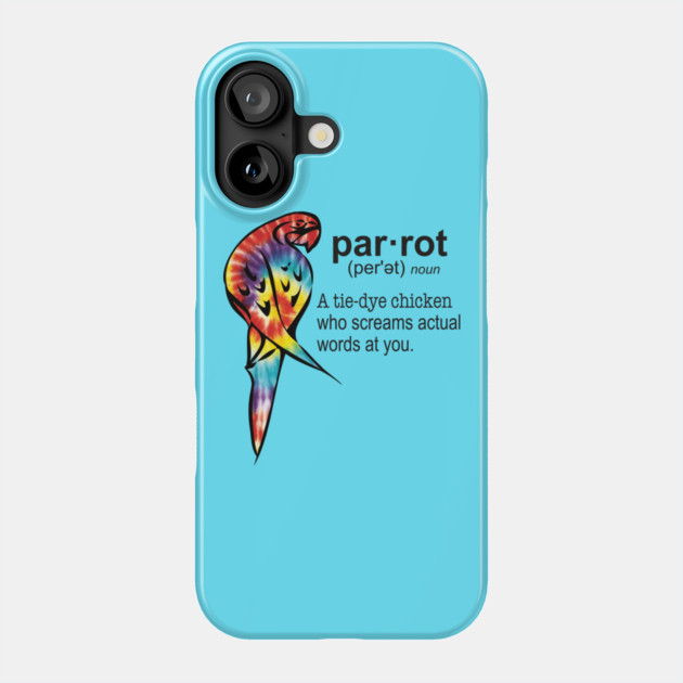 Tie-dye Parrot Phone Case by Einstein Parrot