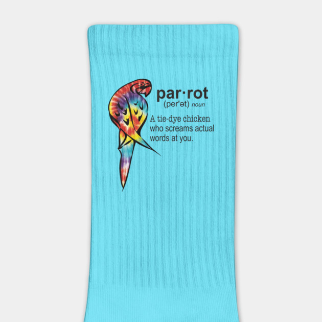 Tie-dye Parrot by Einstein Parrot
