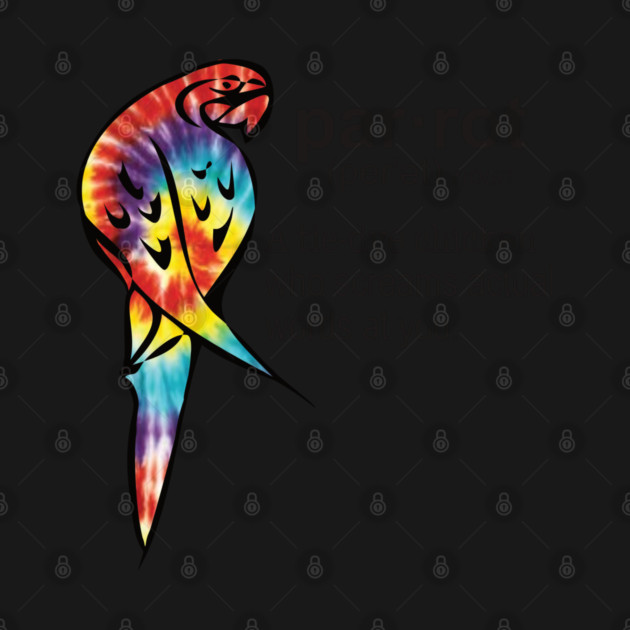 Tie-dye Parrot by Einstein Parrot