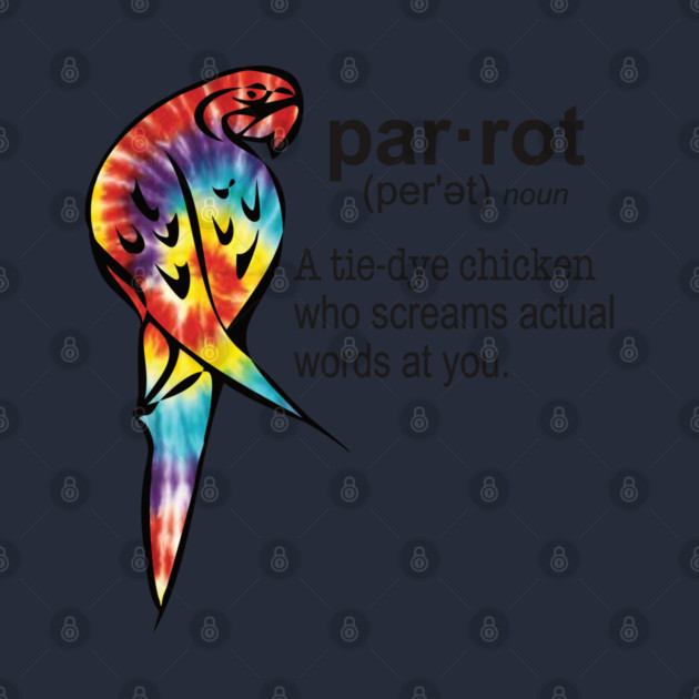 Tie-dye Parrot by Einstein Parrot