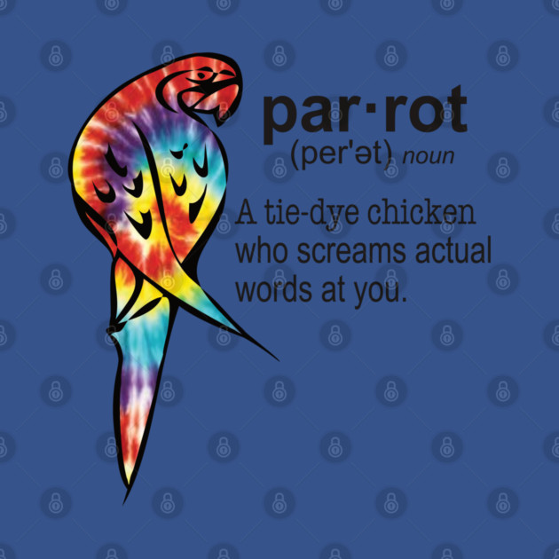 Tie-dye Parrot by Einstein Parrot