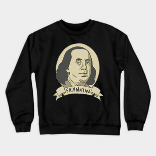 Ben Franklin Portrait Crewneck Sweatshirt
