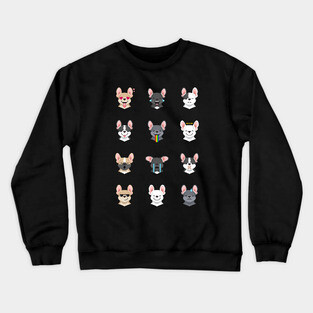 French Bulldog Emoji Crewneck Sweatshirt