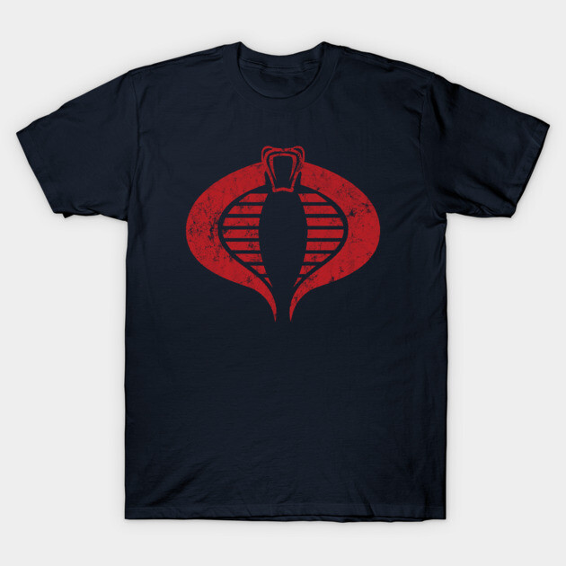 Distressed Cobra Snake T-Shirt by Hanzo