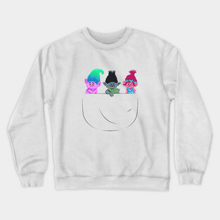 Little Trolls In Pocket Crewneck Sweatshirt