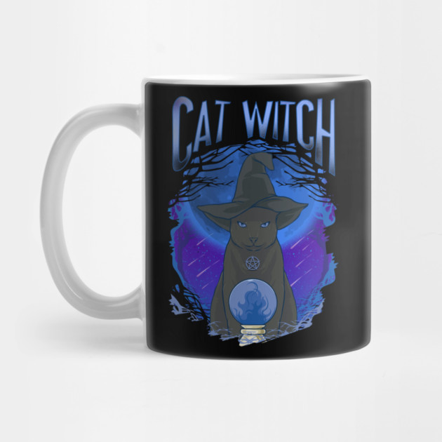 Cat Witch Mysterious Halloween Character by creative