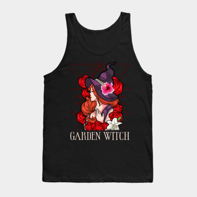 Garden Witch Halloween Tank Top by creative