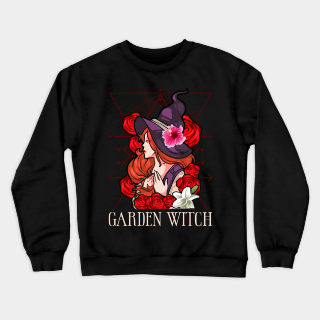 Garden Witch Halloween Crewneck Sweatshirt by creative