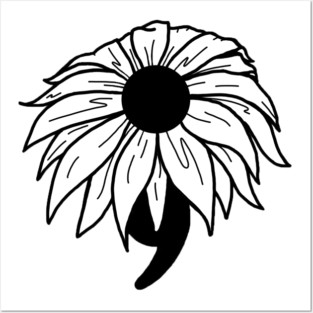 Semicolon Flower Posters and Art